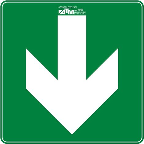ATM Señalización Señal flecha bidirección derecha e izquierda PVC - herramienta profesional duradera, calidad garantizada, envío en 24h