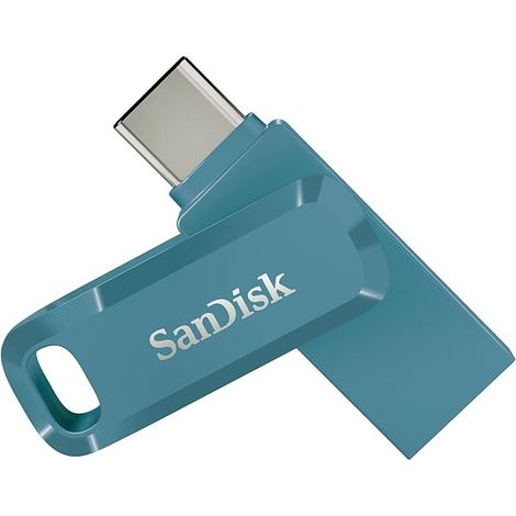 SanDisk Ultra Dual Drive Go - Unidad flash USB - 64GB - USB3.2 Gen 1 / USB-C - Baha Navagio