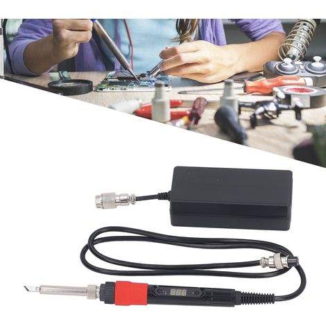 Fer à souder portable 50 W à affichage numérique, fer à souder de type split, température réglable et chauffage rapide, conception en céramique à température constante, outil de soudage pour le soudag (1/5)