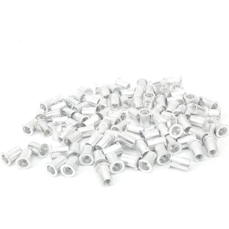 100 Rivets Ecrous à sertir Aluminium Tête Plate Quincaillerie Verticale M10 WJ-30045 Fixations (1/5)