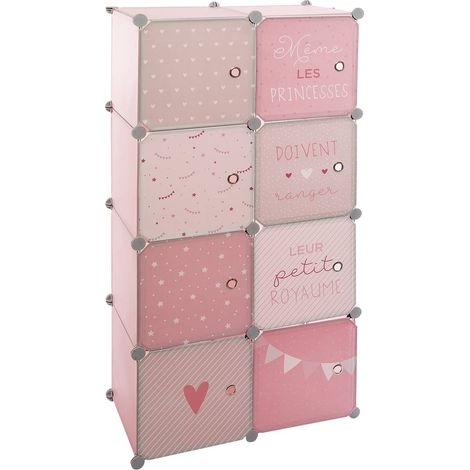 Caja de almacenaje infantil «Penderie» - rosa 65 x 125 cm - Atmosphera créateur d'intérieur (1/5)