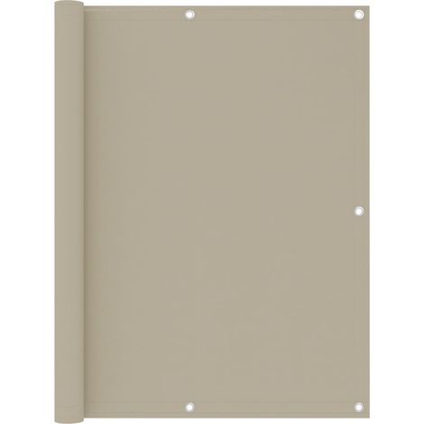 Paravento per balcone protezione privacy paravento 120 x 400 cm tessuto oxford beige 020010019