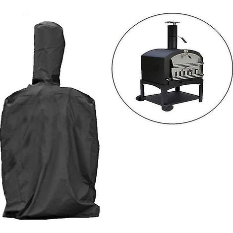 Housse de barbecue robuste, indéchirable et résistante aux intempéries pour barbecue à charbon - Housse imperméable haut de gamme pour barbecue, couleur noire (1/5)