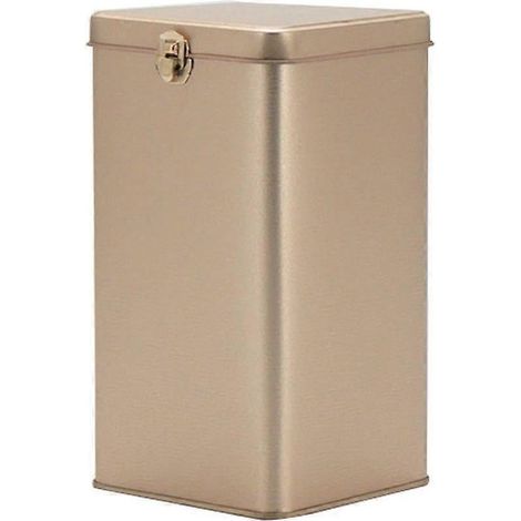 Boîte à thé pratique en métal, boîte à thé en fer-blanc, pot de rangement pour thé domestique (1/3)