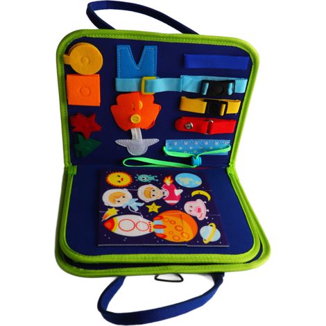 Filzspielmatte für Verkleidungsspiele, ein pädagogisches Spielzeug für die frühe Kindheit mit sensorischen Elementen für Kleinkinder. (1/5)