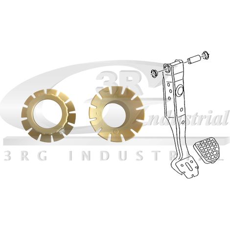 3RG 26755 KIT DOS CASQUILLOS PEDAL DE FRENO