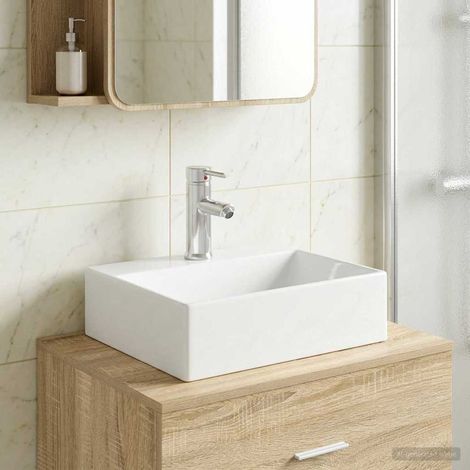 Lavabo de baño Cromado 39 x 30,5 x 12,5 cm Metal