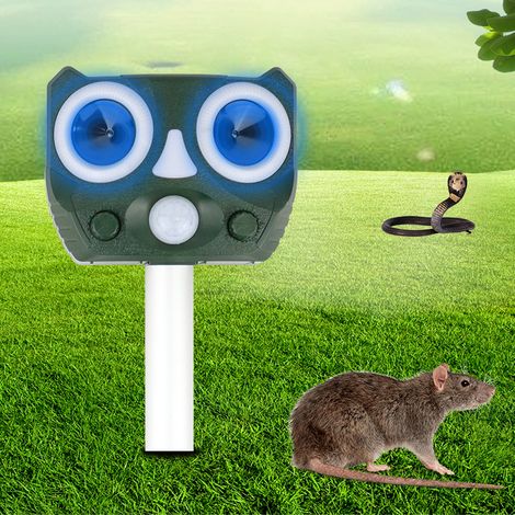 Ortviai Répulsif Solaire pour Animaux Extérieur Étanche avec Capteur PIR ZS-119 (1/5)