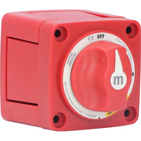 Interrupteur Batterie Coupe-Circuit 300A 12V/24V Double Circuit 4 Bornes Protection Allumage Bateau Camping-Car (1/5)