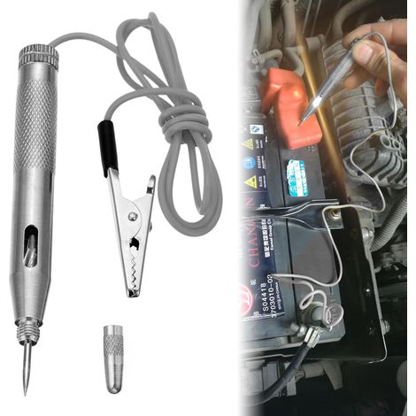 1 Stylo Testeur de Tension, Circuit Pen 6V 12V 24V, Sonde Télescopique, Test Fusible, Pour Voiture Camion Moto