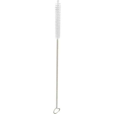 Cepillo de limpieza flexible de acero inoxidable de 180 mm con cerdas de nailon para pajitas de bebé, biberones de té y café. (1/5)
