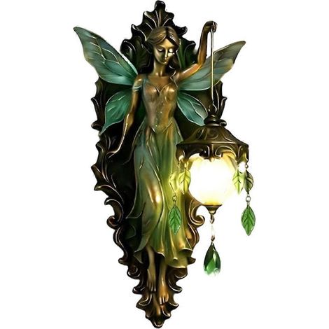 Wandleuchte im Feenstil mit stimmungsvoller Atmosphäre, Nachtlicht in Form von Feenflügeln, dekorative Vintage-Lampe für Zuhause, ein Studentenzimmer oder ein Schlafzimmer im Landhausstil.