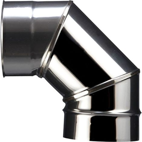 Gomito 90° acciaio inox SOI a faccette saldate Ø130 POUJOULAT cd 90-130 SOI - 52130741 (1/2)