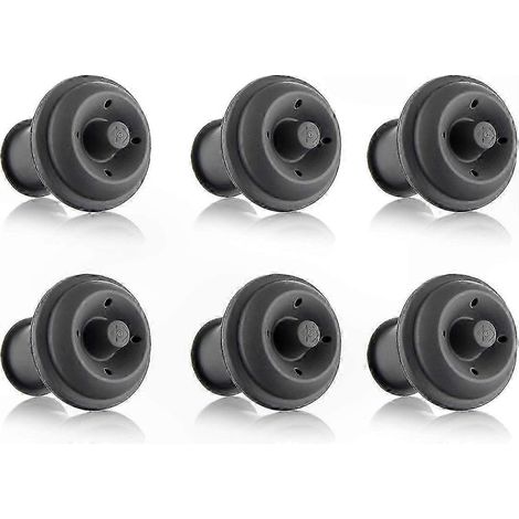 Bouchons de pompe à vide Vacu Vin (6 pièces) - Joints de rechange gris (1/5)