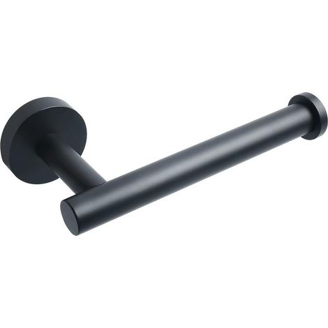 Porte Papier Toilette, Support Mural Rouleau Papier Toilette en Acier lnoxydable SUS304, Devidoir Papier Toilette Mural pour Salle de Bain et Cuisine, Noir Mat, EGX888-B (1/4)