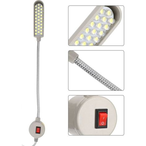 Luce per macchina da cucire, luce LED universale, attacco magnetico, 30 LED, spina europea