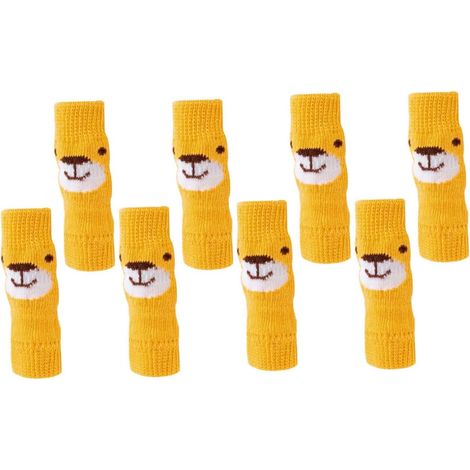 Sets Protective Dog Socks, Non-Slip Puppy Socks, Comfort and Style, Yellow (1/5)