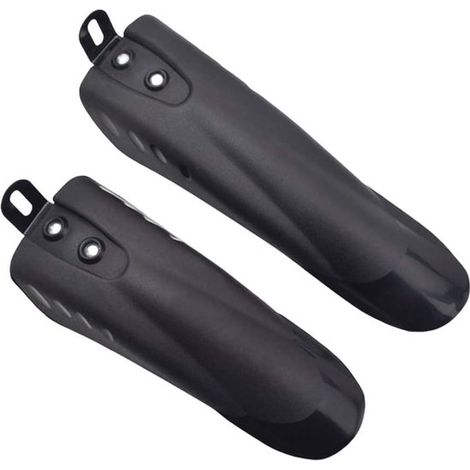 Set di parafanghi per bicicletta - Protezioni per ruote - Proteggono la bici - Misura regolabile - Da 12 a 20 pollici - Nero (1/5)