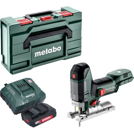 Metabo ST 18 LT 130 BL Scie sauteuse sans fil 18 V 130 mm Brushless + 1x batterie 2,0 Ah + chargeur + Metabox