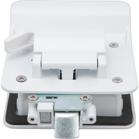 Verrous de porte pour camping-car, sûrs, fiables, à réponse rapide et durables, pour caravanes, fourgonnettes et utilitaires (blanc). (1/5)