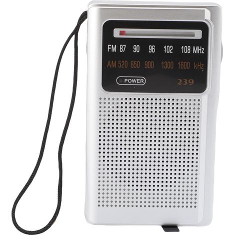 Radio portable AM FM son clair longue autonomie poche – Voyage extérieur activités style 1, audio (1/5)