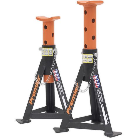Sealey Premier Axle Stands (Pair) 3 Tonne Capacity per Stand - Orange AS3O (1/5)