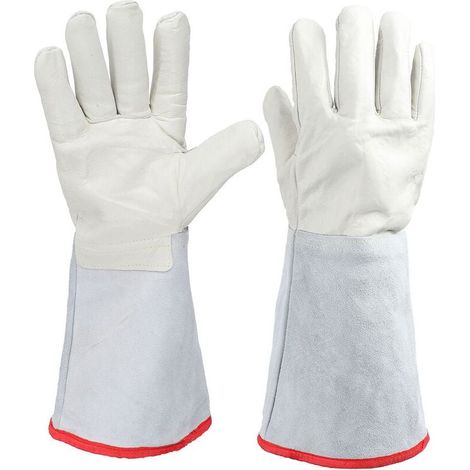 Online Store 40 cm de long cryogénique LNG traitement de l'azote liquide gant de protection travail cryo gants (1/4)