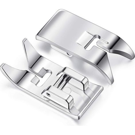 Universal presser foot for sewing machines – zigzag compatible, chrome-plated steel, 1-piece set – suitable for most domestic models