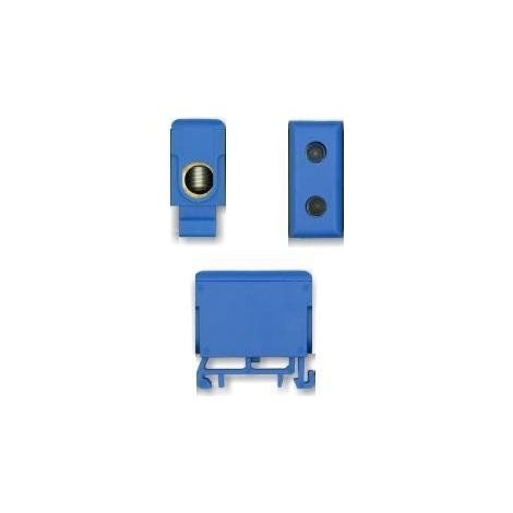 Connettore filettato per binario in alluminio/rame 50mm2 WLZ-35P/50 blu