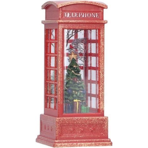 Weihnachts-Telefonzellen-Ornamente – Beleuchtet – PVC – Gemischt (1/4)