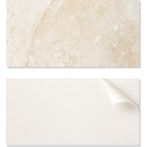 Azulejos decorativos de vinilo para pared con elegante estampado de m谩rmol, 10x40x20 cm.