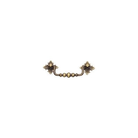 Poignée de porte d'intérieur zamac – Entraxe 85 mm – Décor bronze – Largeur 100 mm – Hauteur 30 mm – Rosaces incluses – Fosun