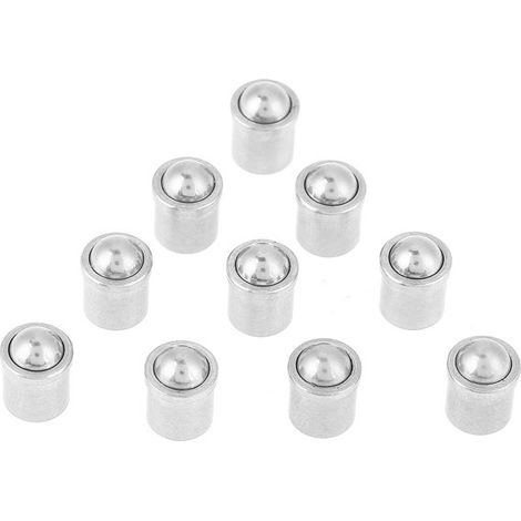 10 pistons à bille en acier inoxydable à emboîtement rapide, pistons à ressort durables, accessoires pour pistons à bille ronds, kit de petits pistons à bille pour moules industriels (1/5)