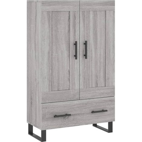 Maison Exclusive - Credenza Grigio Sonoma 69,5x31x115 cm in Legno Multistrato (1/5)