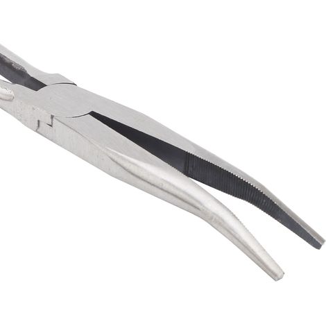 Pince à poignée allongée, pince de 28 cm (11 pouces), pince à bec effilé de 280 mm, pince à bec courbé à 25 degrés (1/5)