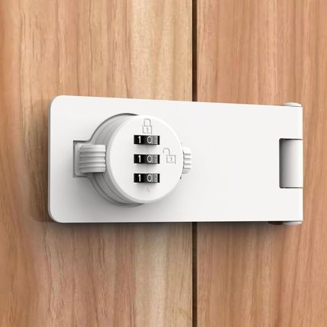 La serrure à combinaison sans clé pour armoires convient aux portes, armoires, remises, bureaux et maisons.