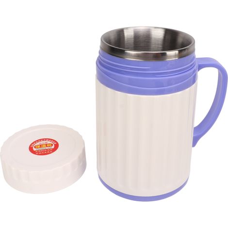 650 ml Edelstahl-Isolierbecher zur Sammlung von Schweinesperma mit elastischen Bändern (1/5)