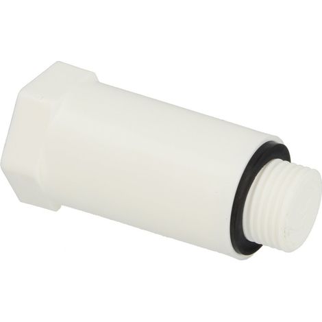 Bouchon de montage 1/2, blanc en plastique