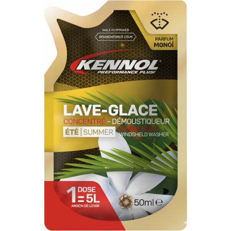 KENNOL Recharge 50ml lave glace démoustiqueur été parfum monoï (dose pour 5 litres)