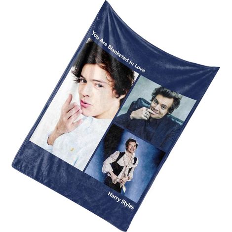 Couverture étoile personnalisée Harry Styles BL600F 80x100cm, tapis doux décoratif (1/3)