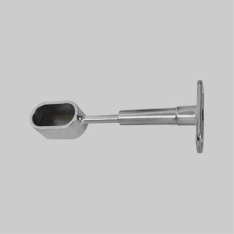 Reggitubo laterale chiuso ovale 15x30 mm - ottonato (1/2)