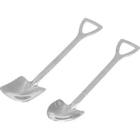 Lot de 2 Cuillères à Pelle en Acier Inoxydable Durable (1/5)