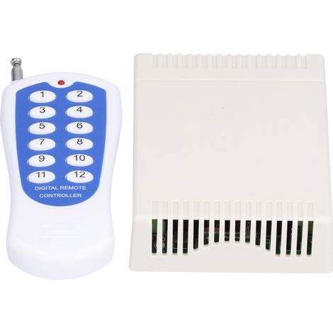 Lot de 12 relais DC 12V avec télécommande radiofréquence sans fil, module interrupteur émetteur récepteur pour automatisation (1/5)