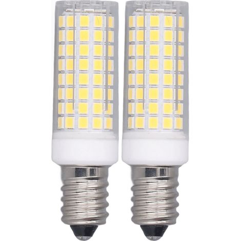 Ortviai Ampoule LED Maïs E14 10 W Dimmable 102 LED 360° Éclairage Naturel – Lot de 2