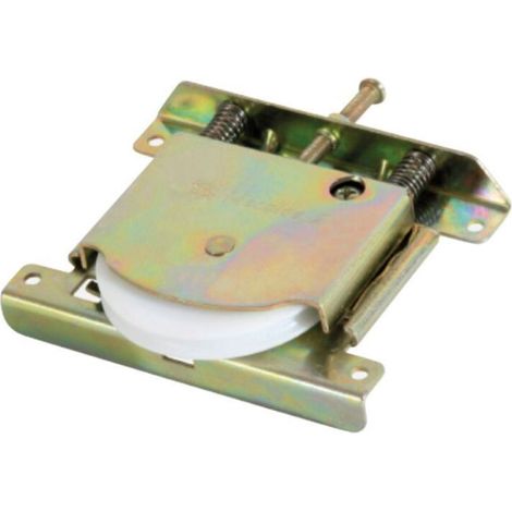 Galet de roulement de porte coulissante de placard - Charge par vantail : 100 kg - Version : Roulette avec rainure - Galet (1/5)