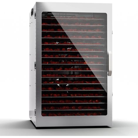 Klarstein Captain Jerky 160 essiccatore, 1500 W, 30-90 °C, timer da 24h, acciaio inox