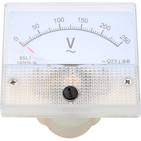 Voltmètre à aiguille haute précision 85L1 AC 0250V, instrument de mesure de tension monté (1/5)