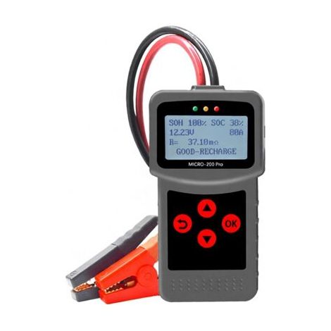 Testeur de batterie numérique 12 volts pour voiture et moto, analyseur de batterie Micro-200 Pro, outil de diagnostic automobile et moto (1/5)