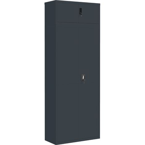 Maison Exclusive - Armadio Classificatore Antracite 90x40x240 cm in Acciaio