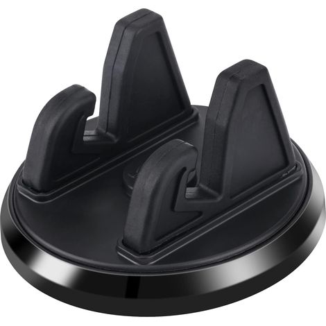 Support de Voiture pour Téléphone Portable, Rotation Arbitraire à 360° Voiture Support de Téléphone Rétroviseur Montage Antidérapant Support de Montage pour Tableau de Bord de Voiture (Noir) (1/5)